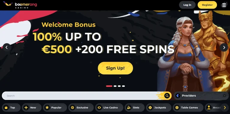 Boomerang Casino No Deposit Bonus