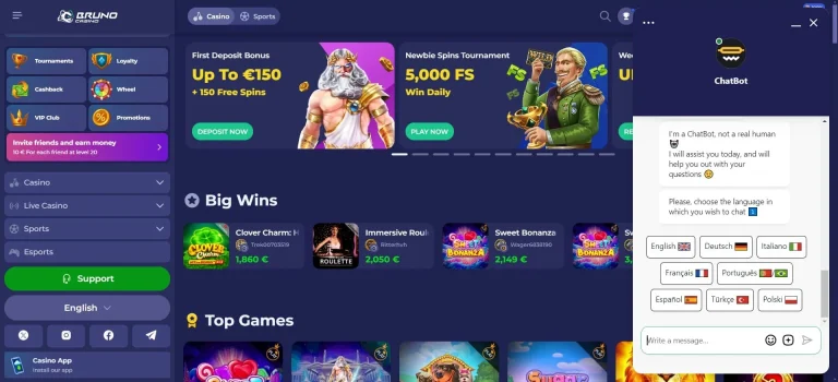 Bruno Casino Review