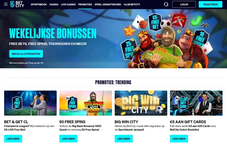 BetCity Free Spins Bonus Code