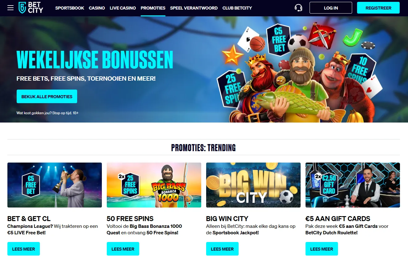 BetCity Free Spins Bonus Code