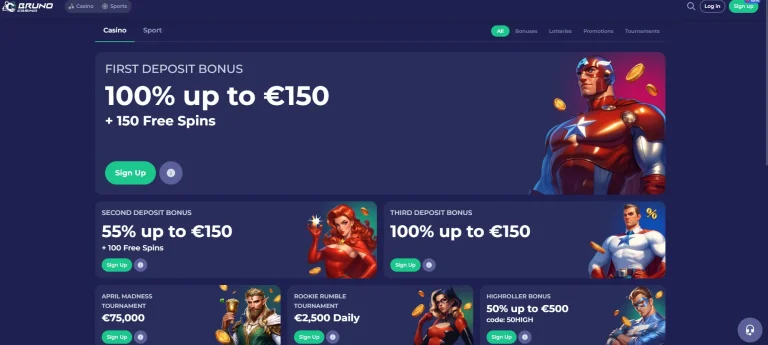 Bruno Casino Bonus Code
